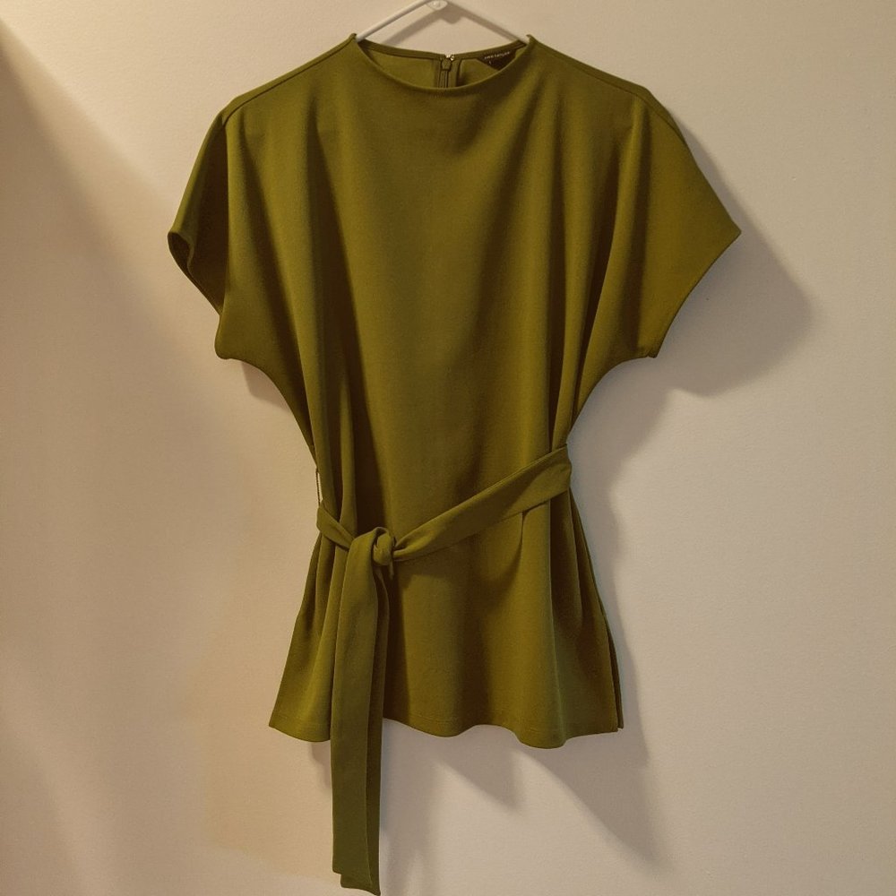 Ann Taylor Green Tunic Top
